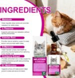 CatMelatonin, Daily Nutritional Support, 60ml, Cat Stress Relief, Kitten Calming, Calming Behavior Support, For Kittens To Senior Cats, Small Medium Large Breeds - Image 6