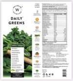 Wellbeing Nutrition Daily Greens | Wholefood Multivitamins with Vitamin C, Zinc, B6 for Immunity & Detox with Organic Certified Plant Superfoods & Antioxidants (15 Effervescent Tablets) - Image 3