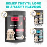 Probiotics for Dogs Chews 150PCs - Digestive, Gut Health & Diarrhea Support - Probiotic Chews For Dogs - Vet approved US Formula with Dog Probiotics, Enzymes & Natural Ingredients - Beef - Image 8