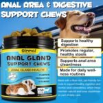 Anal Gland Support for Dogs, Dog Anal Gland Relief Chews with Pumpkin, Fiber & Probiotics Helps Reduce Scooting Promotes Dog Health & Comfort 150 Chews - Image 4