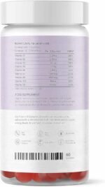 Vitamin B Complex Gummies - Sugar Free | 2 Months Supply - 60 Vegan Gummies | High Strength | Vitamin B1, B2, B3, B5, B6, B9 and B12 | Vitamin D3 | Natural Strawberry Flavour - Image 3