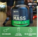 Optimum Nutrition Serious Mass Protein Powder High Calorie Mass Gainer with Vitamins, Creatine and Glutamine, Chocolate Peanut Butter, 8 Servings, 2.73 kg, Packaging May Vary - Image 5