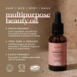 Fushi Organic Virgin Moroccan Argan Oil 30ml Unrefined Pure Natural Cold Pressed High Vitamin E For Frizzy Dry Damaged Hari & For Body and Face - Image 3