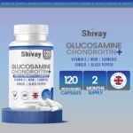 Glucosamine and Chondroitin High Strength Complex with Vitamin C, MSM, Turmeric, Ginger, Black Pepper | 120 Capsules - 2 Month Supply | Joint & Bone Support | UK Made by Shivay Herbals - Image 3