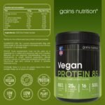 GN Vegan Protein 85 Protein Powder | 500g Unflavoured Pea Protein Powder - Plant Based | 25.5g per Serving | Pea Protein Isolate | Non-GMO, Gluten & Dairy Free - Image 4