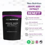 Organic Grapeseed Extract 25,000mg - High Strength 50:1 Extract - 60 Vegan Capsules - Resealable and Recyclable Pouch Neo Nutrition - Image 4