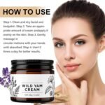 Wild Yam Cream, Moisturizing Body Cream with Vitamin E Aloe Vera, Soothing Plant-Based Moisturizer, Lavender & Coconut Oil for Women - Image 6