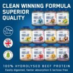 Applied Nutrition Clear Hydrolysed Beef Protein Isolate Powder, Fruit Juice Style, Dairy Free, Lactose Free, Zero Sugar, Low Fat, 1.8kg - 60 Servings (Cherry & Apple) - Image 8
