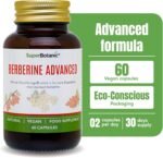 SuperBotanic Berberine Advanced 150mg 60 Capsules - Strength Berberine Supplement - Suitable for Men and Women - Image 3