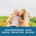Kids Probiotic Gummies | 2 Billion Probiotics + 50mg Prebiotic Fiber for Immune & Digestion Support | Only 1g of Sugar Per Gummy | for Children Ages 2+ | Gluten-Free, Non-GMO | Mixed Berry Flavor - Image 5