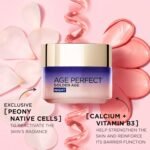 L’Oréal Paris Age Perfect Golden Age Re-Stimulating Night Cream 50+, Moisturising, Renew Skin Barrier Overnight and Reactivates Skin’s Radiance, Peony Native Cells, Calcium and Vitamin B3, 50ml - Image 4