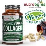 Vegan Collagen Supplements for Women & Men | Plant-Based Vegan Collagen Capsules with Hyaluronic Acid, Biotin, Vitamin E, D3, C & Amino Acids | Vegetarian Collagen - Image 3