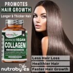Vegan Collagen Supplements for Women & Men | Plant-Based Vegan Collagen Capsules with Hyaluronic Acid, Biotin, Vitamin E, D3, C & Amino Acids | Vegetarian Collagen - Image 5