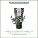 Heathcote & Ivory Hand Cream, Body Wash, Foot Cream x2 75ml, Moisturiser, Shea Butter, Vitamin E, Garden Rose Scent, Travel Size, Vegan and Cruelty Free, Beauty Gift, Christmas Stocking Filler - Image 4