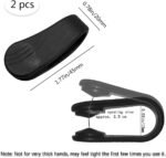 2-in-1 Acupressure Massage Clips, Migraine & Muscle Pain Relief, Portable Plastic Tiger Mouth Rubdown Clips for Men & Women (Black) - Image 3