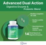 Microbiome Labs DigestMate – Digestive Enzyme Blend & Probiotics for Broad-Spectrum Gut Support, Spore Probiotic Supplement & 14 Enzymes for Complete Digestion - 120 Vegan Capsules - Image 3