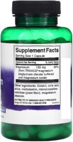 Swanson - Albion Chelated Magnesium | Bioavailable Mineral for Muscle, Nerve & Bone Support | 200mg - 90 Capsules - Image 3