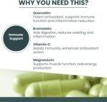 High Strength Quercetin 1000mg Complex, 60 Premium Capsules, Allergy Support, Powerful Antioxidant Supplements, Anti-inflammatory Antioxidant Supplement, Alternative to quercetin Powder, UK Made - Image 5