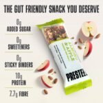 Presteez Gut Friendly 50g Energy Bars - No Added Sugar or Sweeteners, Minimally Processed Healthy Snacks, Gluten Free, High Fibre, Protein Enhanced, 10g Protein,8 Pack - Image 4