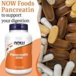 Now Foods, Pancreatin 2000, 200mg, 250 Capsules, Enzyme Blend, Gluten Free, SOYA Free, Non-GMO - Image 3