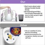 Commode Liners with Absorbent Pads for Bedside Commode, 50 Lavender Scented Commode Liners and Pads, Potty Bags for Portable Toilet, Potty Chair Liners, Commode Toilet ＆ Bedside Commodes - Image 4