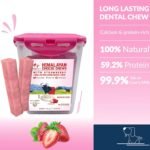 Pawfect Himalayan Cheese Chew Strawberry Bars (Medium, 10-Pack Tub, 750g/26.45oz) – Natural Dental Treats for Dogs – Grain-Free, Antioxidant-Rich Yak Milk Chews - Image 4