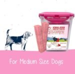 Pawfect Himalayan Cheese Chew Strawberry Bars (Medium, 10-Pack Tub, 750g/26.45oz) – Natural Dental Treats for Dogs – Grain-Free, Antioxidant-Rich Yak Milk Chews - Image 7