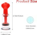 Cupping Set,Sucker, 2 Pcs Cupping Therapy Set,Vacuum Twist Suction Cupping,Vacuum Cupping Therapy,for Relaxation Pain Relief (Red, S) - Image 3