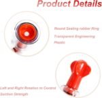 Cupping Set,Sucker, 2 Pcs Cupping Therapy Set,Vacuum Twist Suction Cupping,Vacuum Cupping Therapy,for Relaxation Pain Relief (Red, S) - Image 4