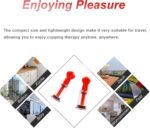 Cupping Set,Sucker, 2 Pcs Cupping Therapy Set,Vacuum Twist Suction Cupping,Vacuum Cupping Therapy,for Relaxation Pain Relief (Red, S) - Image 5