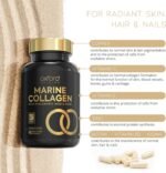 Advanced Marine Collagen Capsules | Made in The UK | Hydrolysed Collagen Supplements for Women & Men | Hair Skin and Nails Vitamins Enhanced with Hyaluronic Acid, Biotin & More | 90 Capsules - Image 4