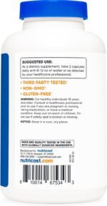 Nutricost Alpha Lipoic Acid 600mg Per Serving, 240 Capsules - Gluten Free, Vegetarian Capsules, Soy Free & Non-GMO - Image 5