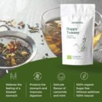 Digestive Tea Organic Happy Tummy 100g (50 Cups) Calming Digestive Tea, Green Rooibos, Chamomile, Rose Hip, Dandelion, Cranberry, Fennel REPLANTEA - Image 3