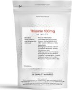 Thiamin (Vitamin B1) 100mg | 90 Tablets | Energy, Nervous System & Heart Support | High Strength B-Complex Vitamin | Vegan Friendly | UK Made - Just Vitamins - Image 3