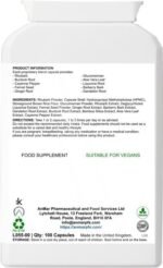 AnMar™ Digesticlean B – Herbal Colon Cleanse with Glucomannan | 100 Capsules - Image 3