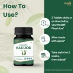 HADJOD - CISSUS 120 Tablets | Cissus Quadrangularis (Hadjod) | USDA Organic Certified | Organic and Natural 120tab (1) - Image 4