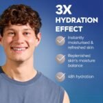 NIVEA MEN Hydrocare Facial Moisturiser XXL (100ml), Men’s Daily Face Cream, Moisturiser for Men with Aloe Vera and Pro-Vitamin B5, for Dry and Sensitive Skin - Image 5