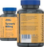 Applied Nutrition - Solutions - Turmeric and Black Pepper Capsules - 800mg Turmeric with 5% Curcuminoids & 95% Piperine, Enhanced Absorption, Halal, Supports Joint Health (60 Capsules – 30 Servings) - Image 9
