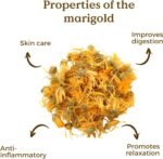 Marigold Tea Organic 100g (50 Cups) | Organic Calendula Petals | Dried Loose Leaf Flowers of Calendula officinalis REPLANTEA - Image 4