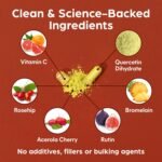 Purolabs Quercetin Supplement 500mg with Quercetin Bromelain & Vitamin C – High Strength Antioxidant & Immune Support Complex with Bioflavonoids, Rosehip & Rutin – 90 Vegan Capsules - Image 6