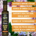 Organic Black Seed Oil 250ml - 100% Pure & Premium Virgin Cold Pressed Nigella Sativa Black Cumin Seed Oil - Image 4