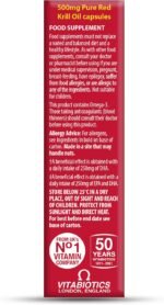 Vitabiotics Ultra Red Krill Oil Nutritional Supplement Capsule with Omega 3-9 Fatty Acids DHA EPA Astaxanthin for Heart Brain and Eye Vision Support from Antarctic Marine Phospholipids - Image 4