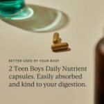 WILD NUTRITION Food-Grown® Teen Boy Daily Multi Nutrient | Multivitamin for Teens Boys with Zinc, Selenium, Folate and More to Support Strong Bones, Brain Health, and Hormone Balance | 60 Capsules - Image 5