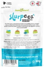 Supernature Slurpeez Beef Bone Broth Powder 60g | 100% Pure Single Protein Beef, Food Topper for for Dogs & Cats, Enrichment, Collagen, Joint & Gut Health, Picky Eaters | Manufactured in the UK - Image 3