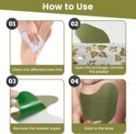 10pcs Knee Pain Relief Patches, Plaster for Knee Support & Muscle Pain, Maximum Strength for a Temporary Relief,Wormwood Herbal Knee Patches for Arthritis,Pain Patches for Knee,Neck,Shoulder - Image 8