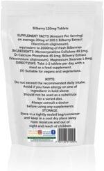 Bilberry Extract Eye Health Antioxidant 2000mg Extract Veg Tablets Anthocyanidins Black Berries - Image 3
