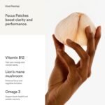 Kind Patches | Focus Patches | Brain Clarity & Cognitive Support | Botanical Plant-Based Formula with Vitamin B Complex, Lion's Mane Mushroom & Megnesium | 90 Vegan Patches, 3 Months Supply - Image 4