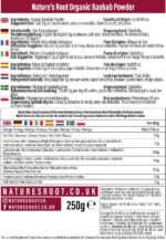 Organic Raw Baobab Powder 500g by Natures Root - SUPERFOOD | SUPERFRUIT | Vegan | Natural Vitamin C - Image 3