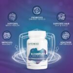 Ambrosial B-Complex Tablets with Vitamin B1, B2, B3, B5, B6, B9, B12 & Biotin | Complete B-Vitamin Supplement | 120 Vegetarian Tablets - Image 3
