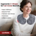 Microwave Neck Pillow, Heatable/Chillable Microwaveable Heated Wraps for Neck Pain Aromatherapy with Removable Washable Cover, Great for Relaxation and Pain Relief - Image 3